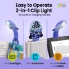 Gifts for Readers & Writers Bookmark Reading Light Robot Purple