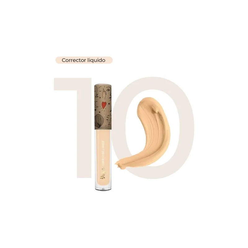 Corrector Liquido Yuya Larga Duracion 8 Tonos Diferentes 3gr Tono