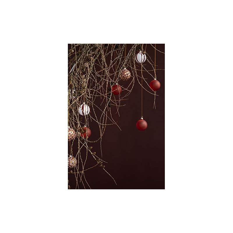 Holmegaard Christmas Bauble Diameter 8 cm Mouth-Blown Borosilicate Decoration Green