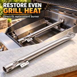 2-Pack Stainless Steel BBQ Grill Burner Tubes for Nexgrill 720-0830H 720-0783E 720-0864 720-0830A
