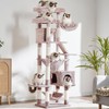 Heybly Cat Tree，71-Inch Tall Tower for Indoor Cats with 2