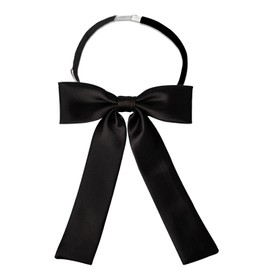 DAJISI Bow Ties for Women, Black Bow Ties for Men Pre-Tied Adjustable Black Bow Tie for Women Girl Solid Color Bow Tie for School Uniform Shirt Cosplay Wedding Party