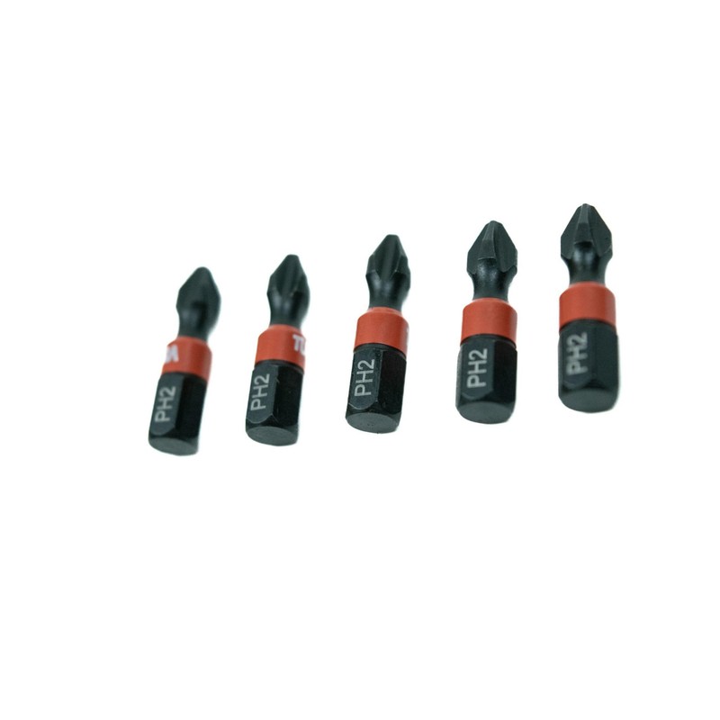 Tundra Tools #2R Impact Screwdriving Drywall Bits 57600, 5 Pack,