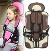 Children Safety Seat Simple Car Portable Seat Foldable Adjustable Strap