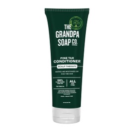The Grandpa Soap Company Pine Tar Conditioner - Sooths and Moisturizes Dry Scalp, With Pine Tar and Tea Tree Oil, All Hair Types, Vegan, Sulfates and Parabens Free, 8 Fl Oz