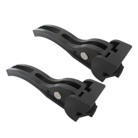 Zafina-UP 2Pcs Rear Clamp for Hard Folding Tonneau Cover - Black