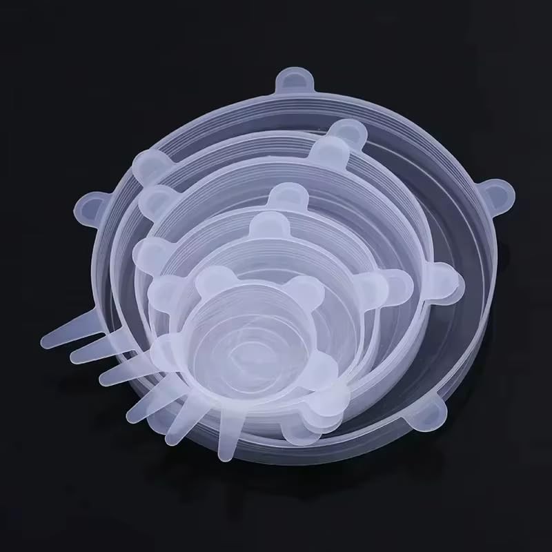 Reusable Silicone Stretch Lids – 6 Pack Airtight Bowl Covers
