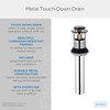 Danze DA505918 Metal Touch Down Drain Assembly, 1 1/4-Inch Tailpiece