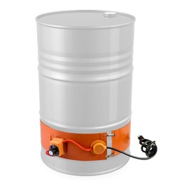 QWORK Drum Heater Barrel Band for 55 Gallon Metal Oil Drum, 1200 Watt 120 Volt Grease Keg Heater, Temperature Adjustment Insulated Band Heater Pail Heater with Thermostat