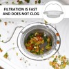 Pack of 3 Sink Strainer with Handle, 1 Piece Brush,