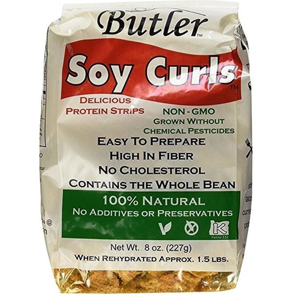 Butler Soy Curls, 8 oz. Bags (Pack of 6)