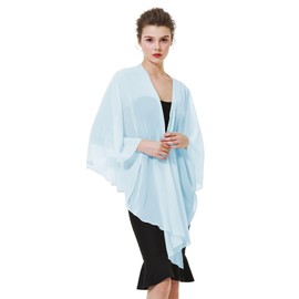 Chiffon Scarf Shawl Warp for Women Bridal Wedding Evening Dress Summer Tops Bridesmaids Party 25 Colors