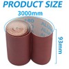 SenmaiTools 3 m x 93mm Sandpaper Roll, Ideal for Sanding