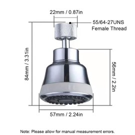 4 Sprühmodi Küchenhahn Luftsprudler, 360 Grad Wasserhahn Luftsprudler Schwenkbarer Wasserhahn Extender für Küche und Bad (Nickel)