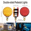 Trailer Pedestal Lights stud mount Turn Signal Side Lamp, Round