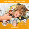 FRYSMU Cat Grooming Wrap Anti-Scratch Adjustable Grooming Bag for Cats,