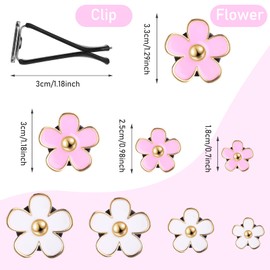8 Stück Gänseblümchen Blume Auto Lufterfrischer Clip Autozubehör Innenraum Deko Frauen Aromatherapie Ätherisches Öl Diffusor Auto-Dekorationszubehör Deko Innen (Rosa,Weiß)…