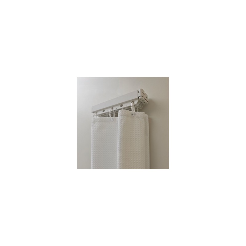 Foldable bathroom shower curtain (0-100cm)