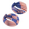 Patriotic Turban Headband Hair Scrunchies American USA Flag Headwear Hair