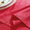 MATIRUG Rectangle Christmas Tablecloth 60x102 Inch,Waterproof Wrinkle Free Red Snowflake