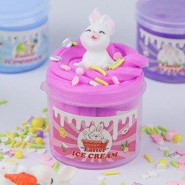 DIY Slime Toy Kit Gifts for Kids with Butter Slime and Charms Festival Party Favor Prize Classroom Rewards for Teens Girls Boys （6PCS）