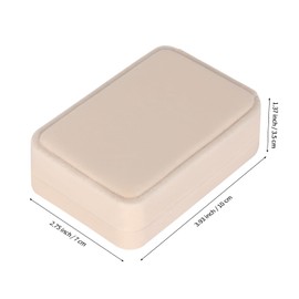 LETURE 2 Pieces Velvet Jewelry Gift Boxes for Necklace Pendant Earring Bracelet, Small Jewelry Storage Display Case for Christmas Wedding Engagement Birthday Anniversary (Apricot)