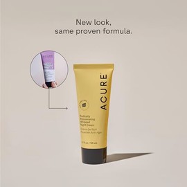 Acure | Crema nocturna rejuvenecedora para atenuar arrugas | Con multi péptidos, vitamina C y glicoproteinas, 50 ml