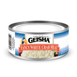 GEISHA Fancy White Crab Meat 6OZ. (Pack of 12), Swimming Crab| Hand Packed － Good Source of Protein － Wild Caught －Carefully Selected