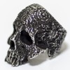ZMY Home Skull Rings Men Stainless Steel Biker Jewelry Death