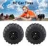 VBESTLIFE 2 Pieces RC Car Tire, 85mm RC Car Tire,