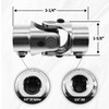 3/4" -30 Spline X 3/4" DD Chrome Steering Universal Joint