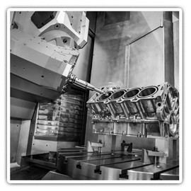 2 x 10cm Square Vinyl Stickers - Metalworking Machine CNC Milling Decals 37052