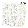 Baluue 2sets Nail Stickers Easter Bunny Durable Manicure Strips for
