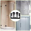 UFURMATE Gasket Replacement Kit for Hinges, Rubber Shower Doors Hinge