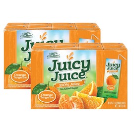 Juicy Juice Orange Tangerine Juice Single Serve Box, 54 Fluid Ounce - 2 per case