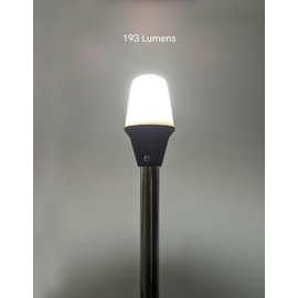 Pactrade Marine Navigation Lights for Boats LED - 24-Inch White LED Folding Stern Lights for Boats with American Flag 12x18 Inches (193 LM, 2 NM) | Boat Navigation Lights, American Flags for Boats