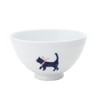 World Create 15118 Indigo Flower Hasamiyaki Rice Bowl, Red