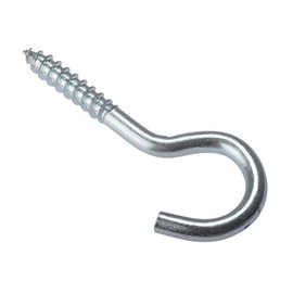 Forgefix Screw Hooks | 80 x 12g | Zinc Plated | Bag 10