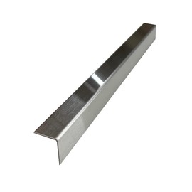 Brushed 304 Stainless Steel Universal Gap Filler Finishing Angle Trim Kit Elements (Outer Finish, 1" x 3/4" x 30")