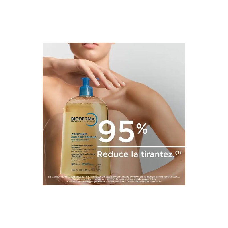 Bioderma Atoderm Aceite De Ducha Dermolimpiador, 1l