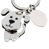 MY STAGE Keychain Key Ring Dog Dog Metal Silver Swinging