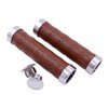 KINGOU Honey Brown Leather Handlebar Grip for Bicycle/Fixed Gear/Mountain/Folding Bike