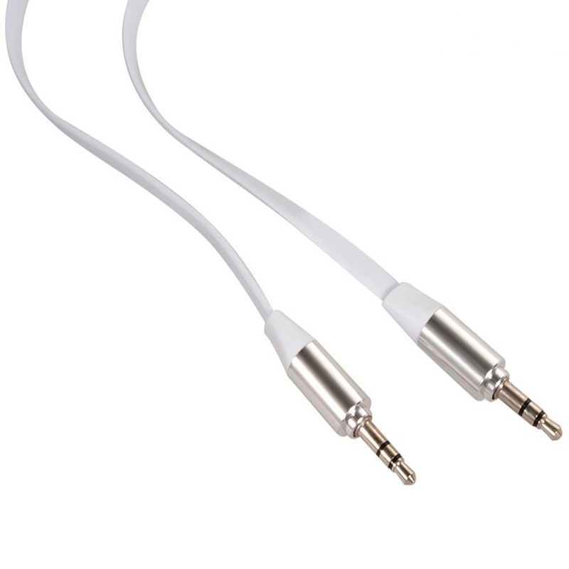Maclean MCTV 694 W Flat Audio Cable Jack 3.5 mm