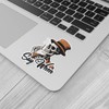 Skeleton Skull Say When Sticker - Waterproof Vinyl Decal for