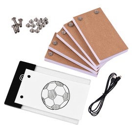 Flip Book Kit with Light Pad, Flipbook Kit, LED Light Box, Tablet, 300 Sheets Drawing Paper with Binding Screws for Drawing, Tracing, Sketching, Creating Cartoons