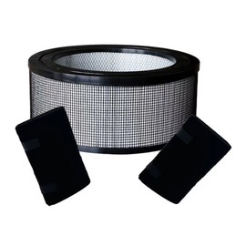 Can-Meageren Replacement H13 Filter Compatible with Honeywell 11500 (EV-15), 11520, 17200, 18150, 50150, 51500，61500 Series Air Purifier, Part No. 21500 (1 Filter +2 Carbon Pre-Filter)