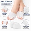 Five-Toe Gel Separator with Forefoot Cushion – Washable Foot Comfort