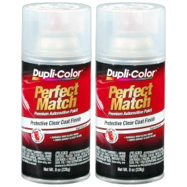 Dupli-Color Duplicolor BCL0125 Clear Top Coat Touch-Up Paint 8oz Aerosol Spray, 2 Pack