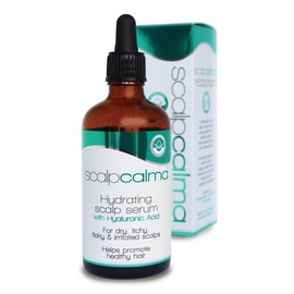 Scalpcalma Hydrating Scalp Serum with Hyaluronic Acid & Salicylic Acid. For dry, flaky & irritated scalps. Helps promote healthy hair.