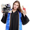 42 Pcs Graduation Hat Decorations Kit Includes 20Pcs Purple Decorative